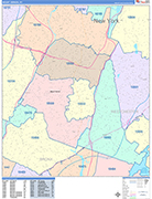 Mount Vernon  Wall Map Color Cast Style